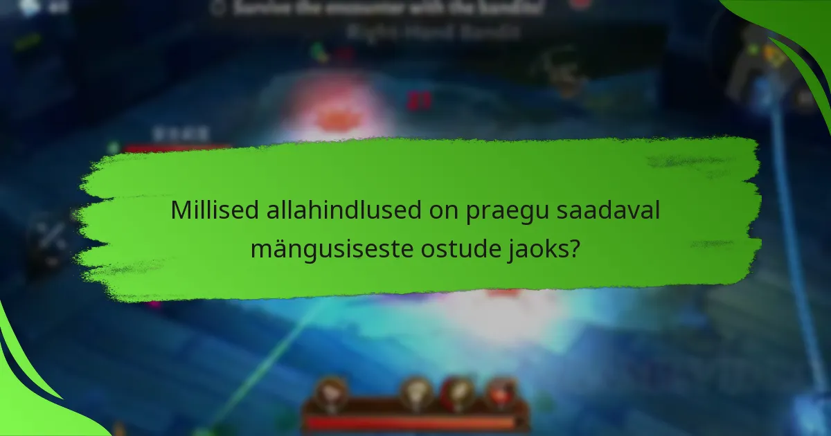 Millised allahindlused on praegu saadaval mängusiseste ostude jaoks?